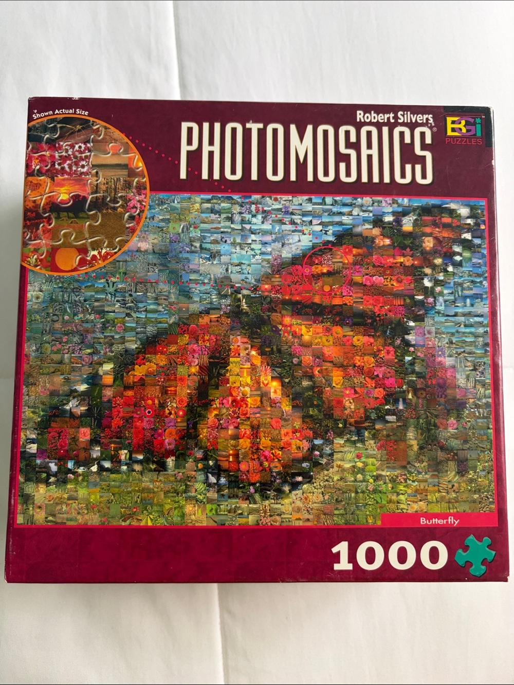 Photomosaics 1000-Piece Butterfly Puzzle - Robert Silvers
